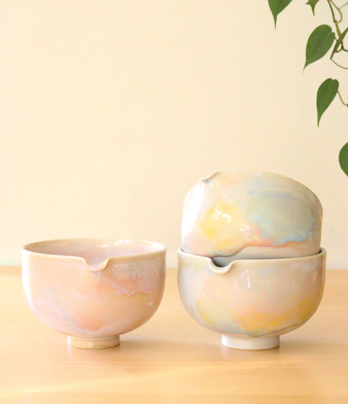 Watercolors | Porcelain + Stoneware Blend Matcha Bowl No.2