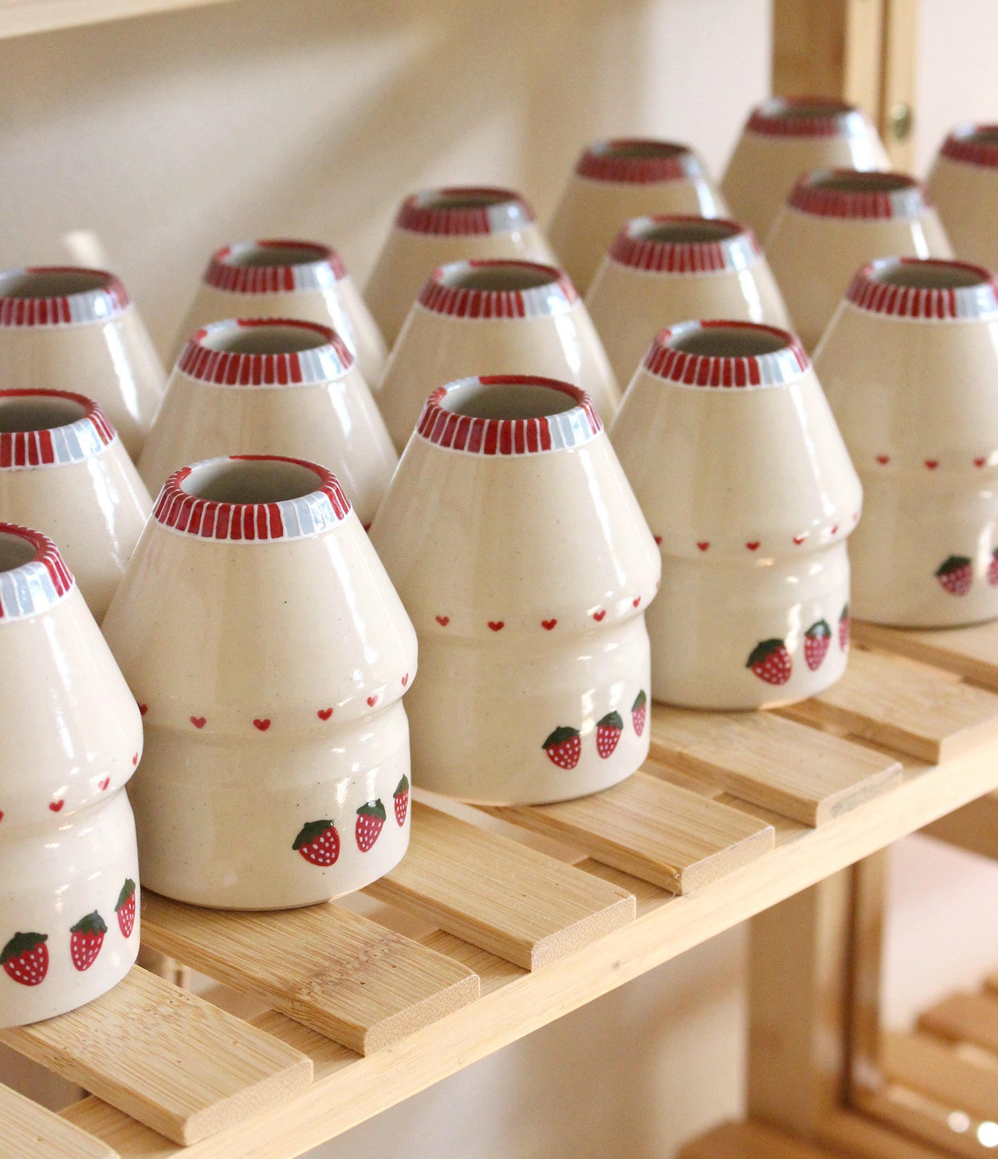 PRE-ORDER: Strawberry Milk | Porcelain + Stoneware Blend Matcha Whisk Holder