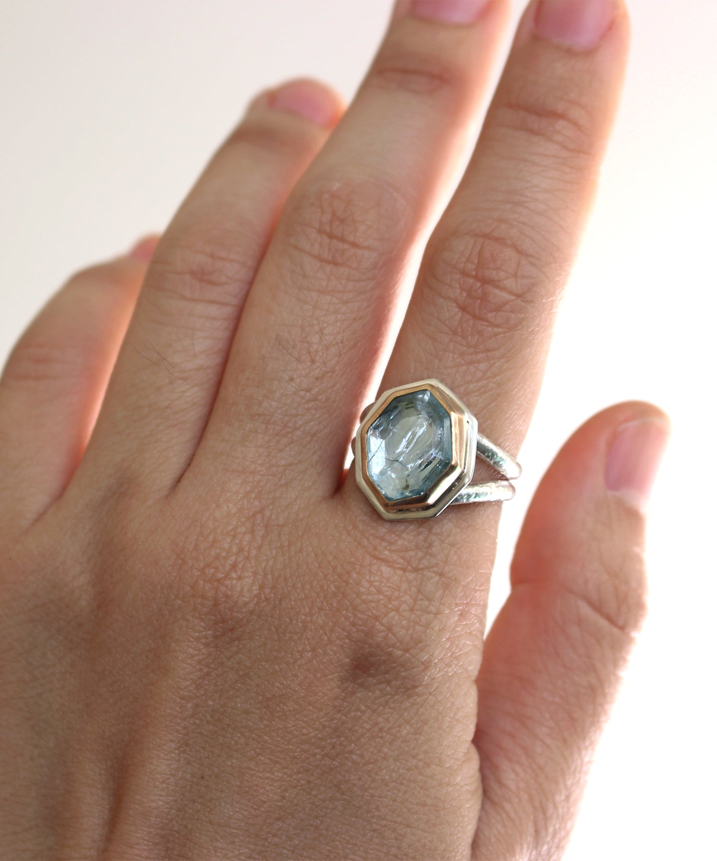 High Grade Aquamarine Ring I | Size 7.5