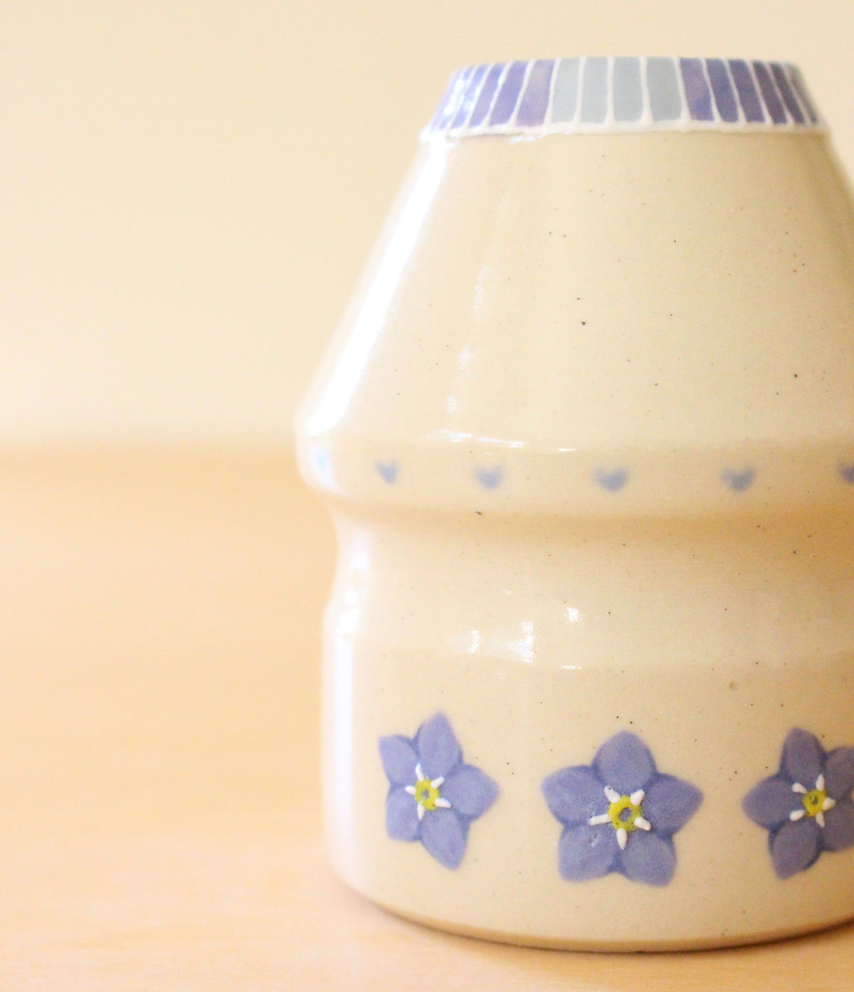 Forget-Me-Not | Porcelain + Stoneware Blend Matcha Whisk Holder