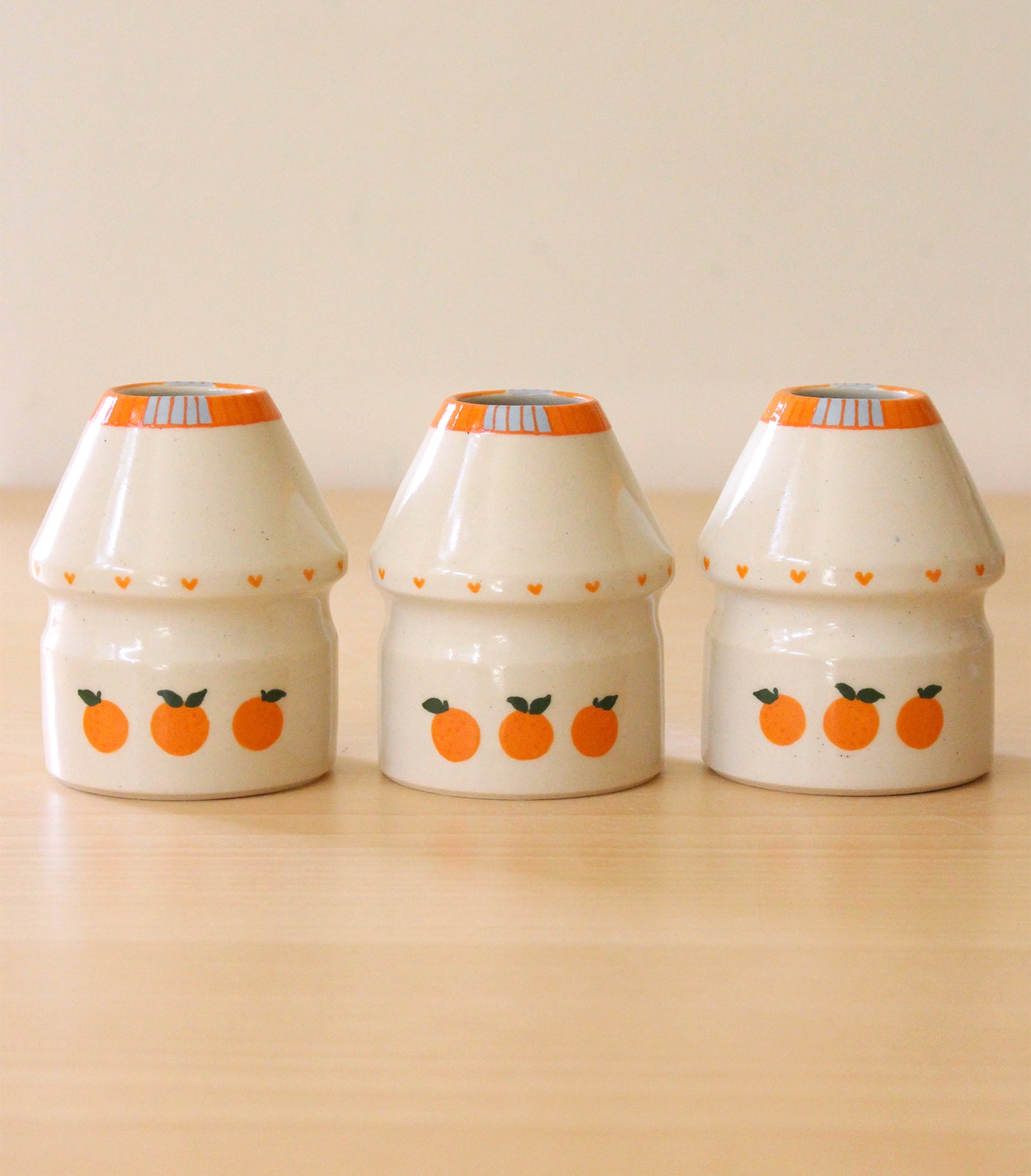 PRE-ORDER: Tangerine Milk | Porcelain + Stoneware Blend Matcha Whisk Holder