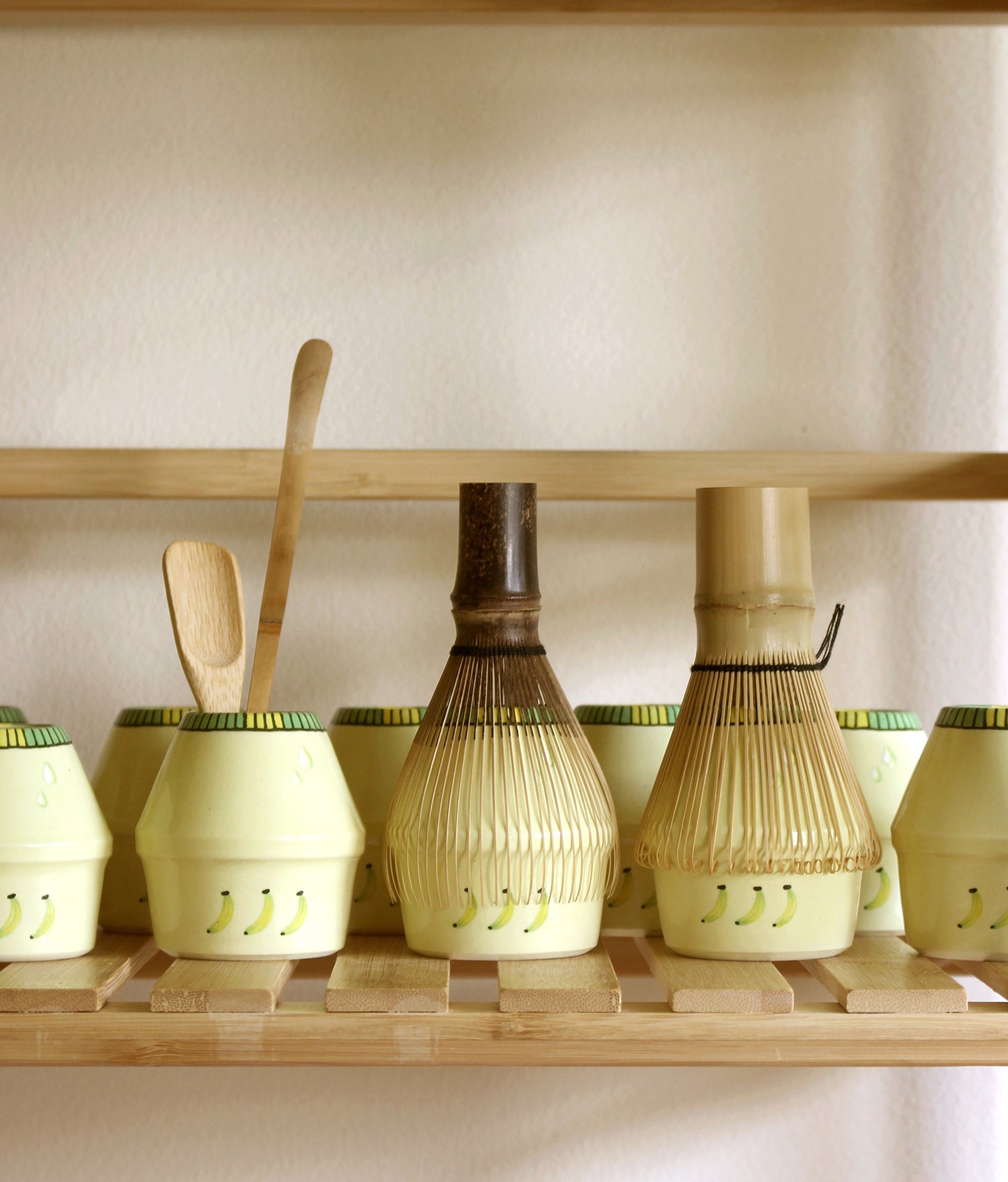 PRE-ORDER: Bananas | Porcelain + Stoneware Blend Matcha Whisk Holder