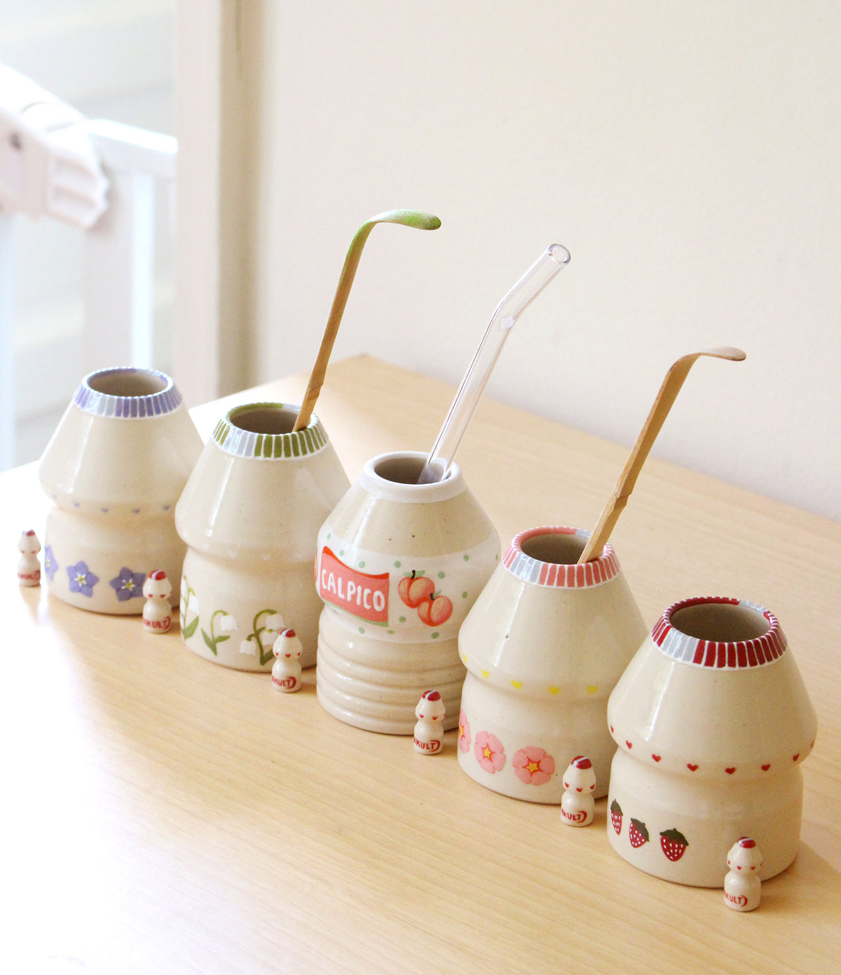PRE-ORDER: Lily of the Valley | Porcelain + Stoneware Blend Matcha Whisk Holders