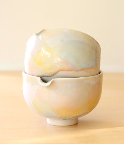 Watercolors | Porcelain + Stoneware Blend Matcha Bowl No.1