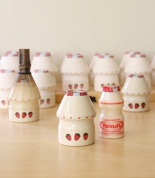 PRE-ORDER: Strawberry Milk | Porcelain + Stoneware Blend Matcha Whisk Holder