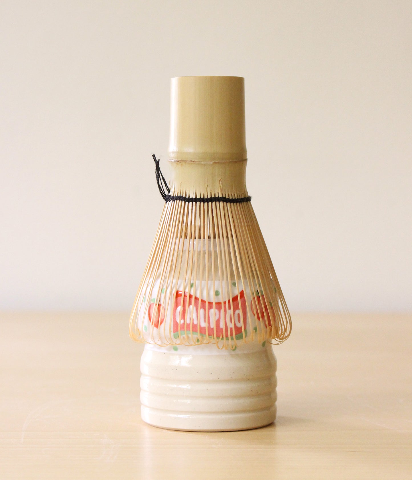 Peach Calpico | Porcelain + Stoneware Blend Matcha Whisk Holder