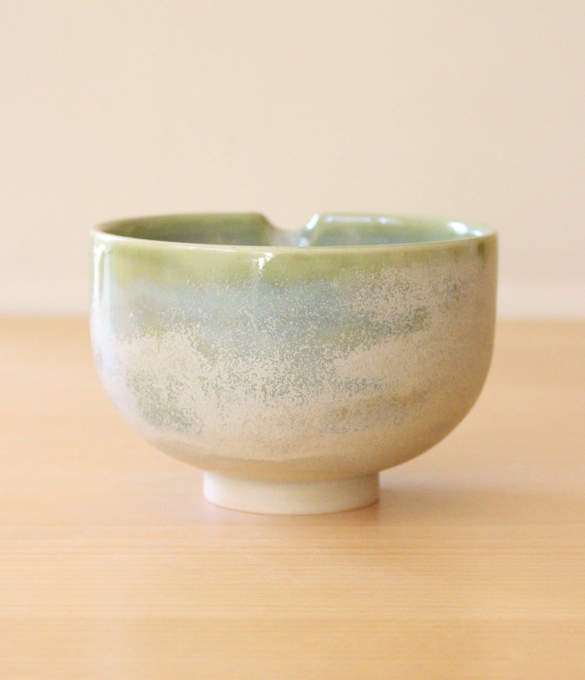 SECONDS: Cloud Forest + Lily of the Valley | Porcelain + Stoneware Blend Matcha Bowl & Whisk Holder Set