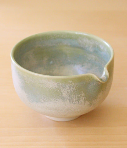 SECONDS: Cloud Forest + Lily of the Valley | Porcelain + Stoneware Blend Matcha Bowl & Whisk Holder Set