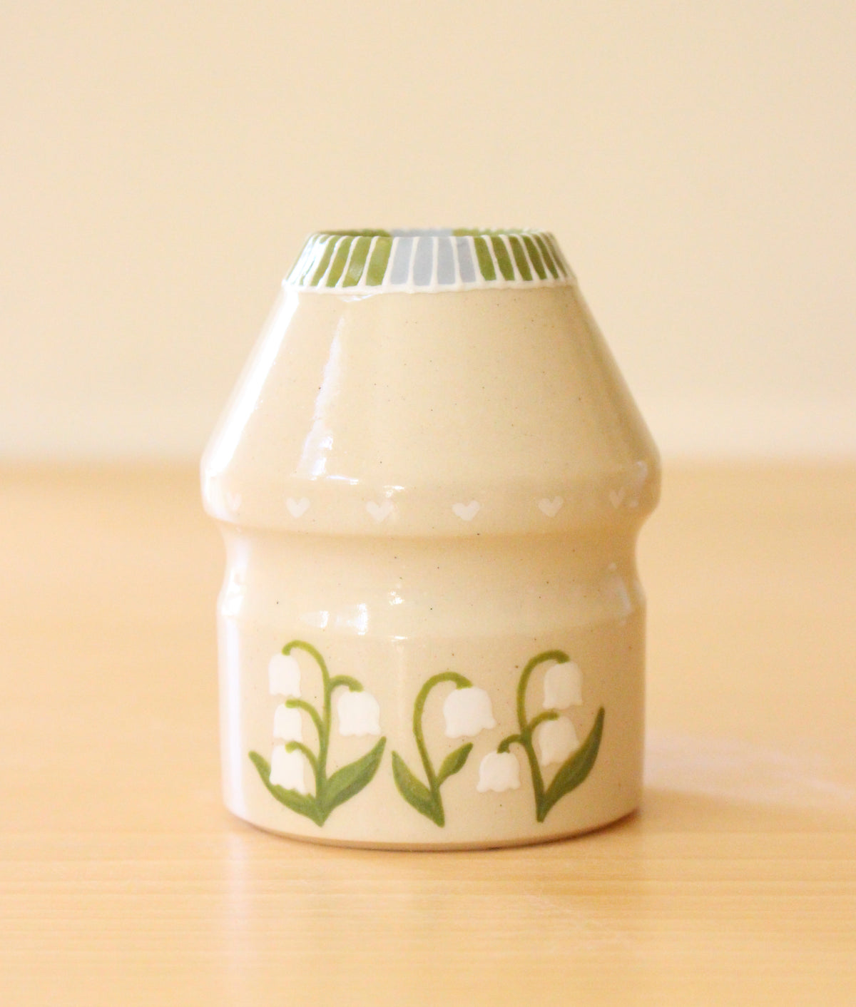 SECONDS: Cloud Forest + Lily of the Valley | Porcelain + Stoneware Blend Matcha Bowl & Whisk Holder Set