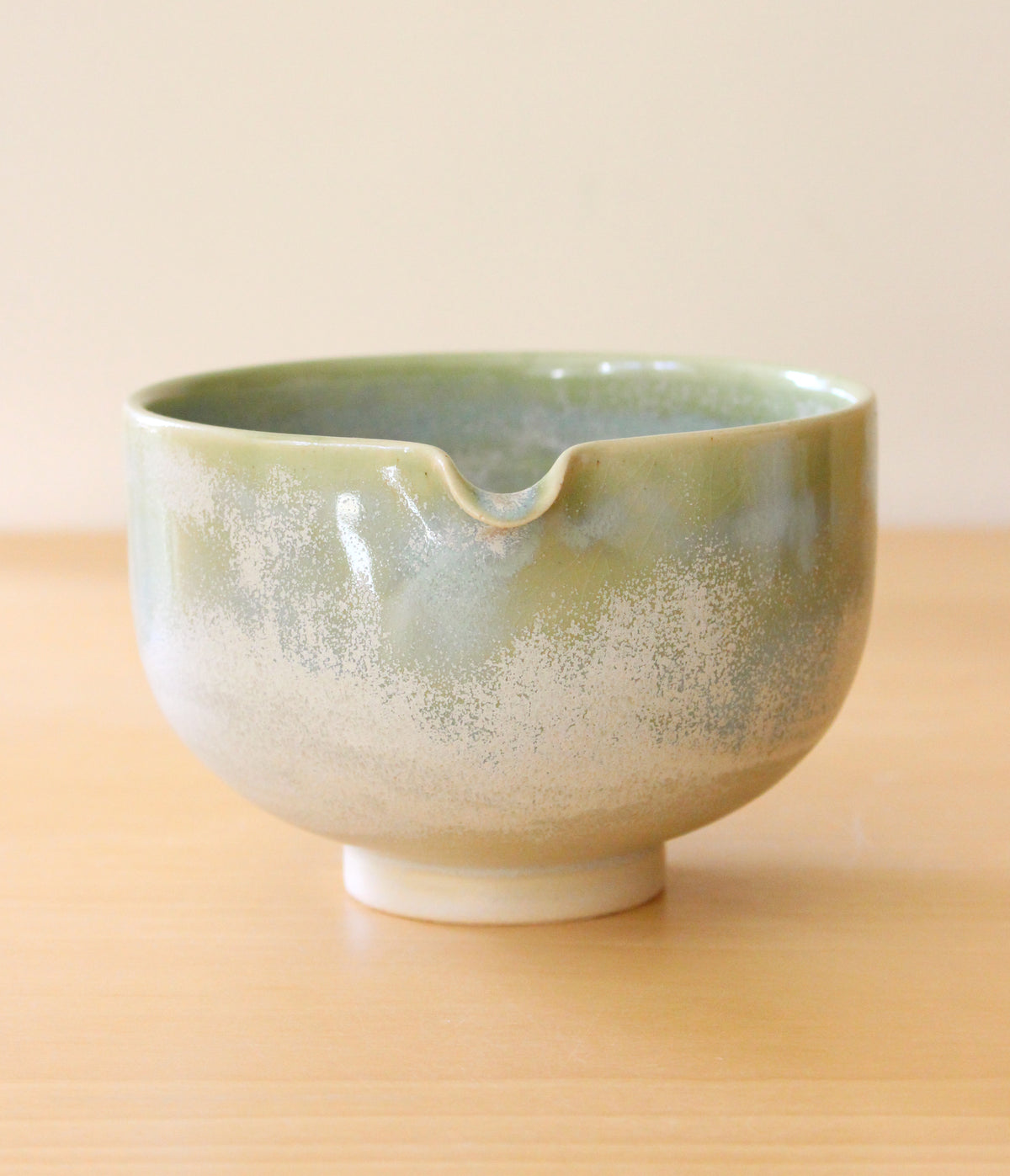 SECONDS: Cloud Forest + Lily of the Valley | Porcelain + Stoneware Blend Matcha Bowl & Whisk Holder Set