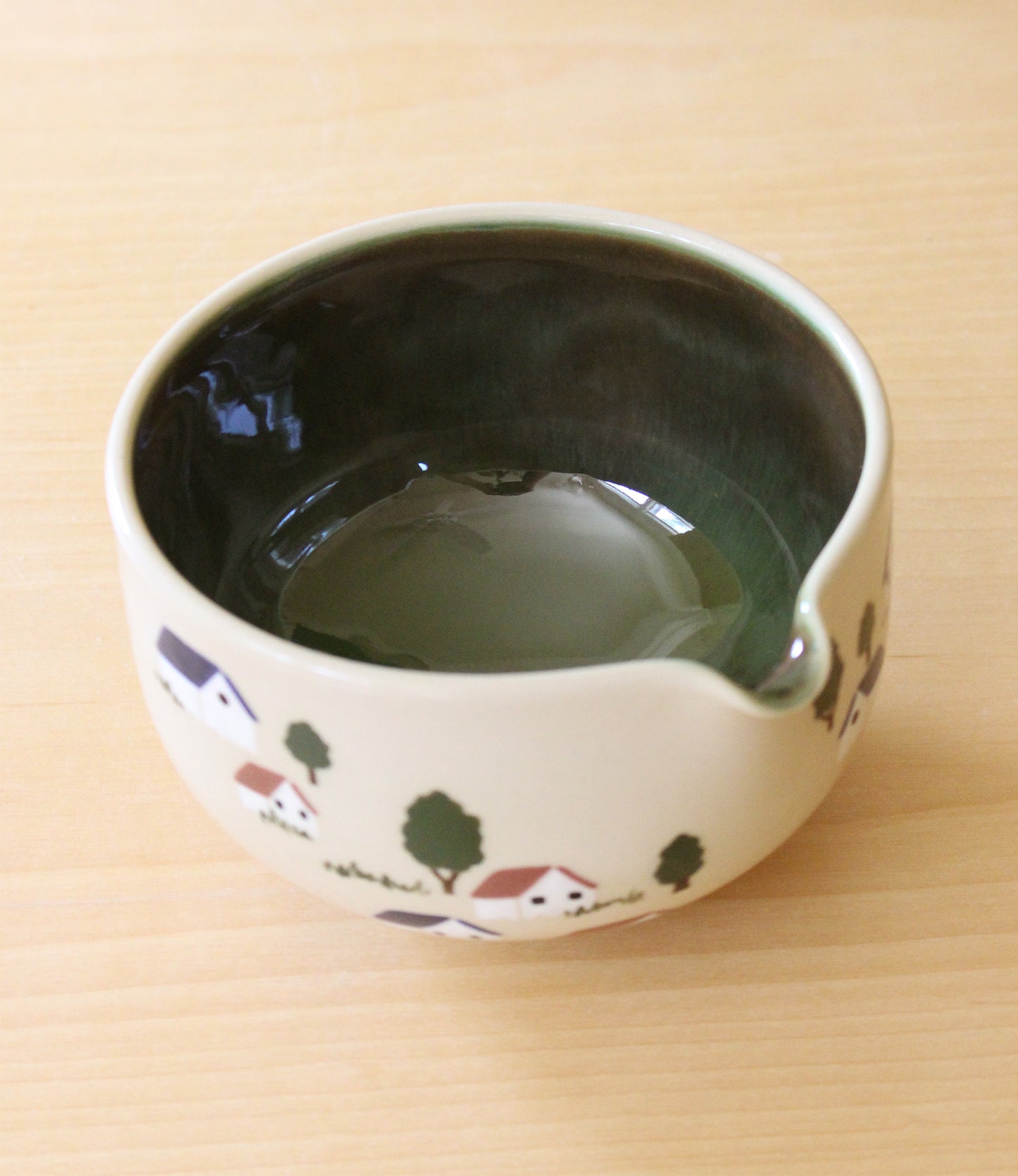 Feelings of Home | Porcelain + Stoneware Blend Matcha Bowl & Whisk Holder Set No.3