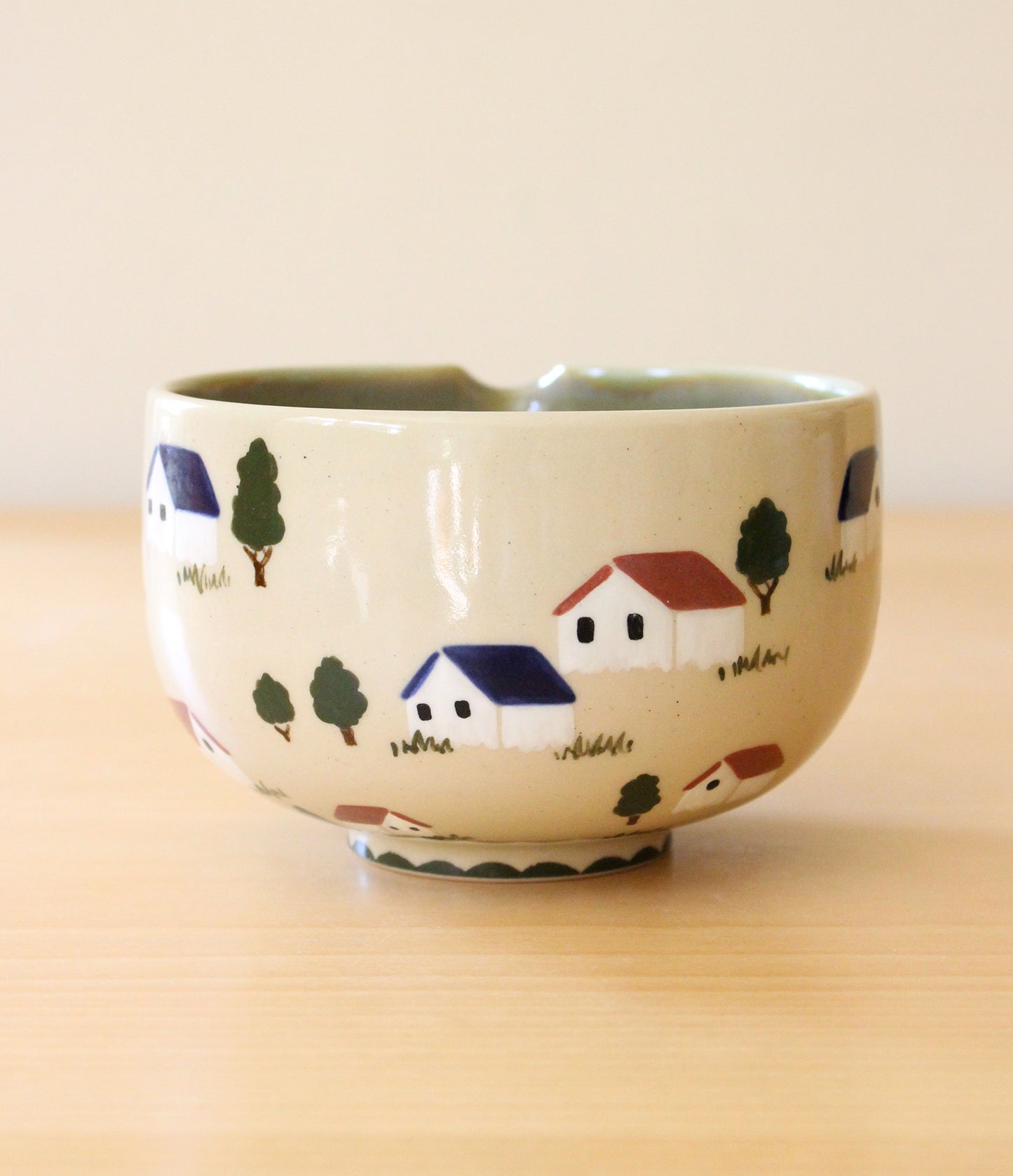 Feelings of Home | Porcelain + Stoneware Blend Matcha Bowl & Whisk Holder Set No.1