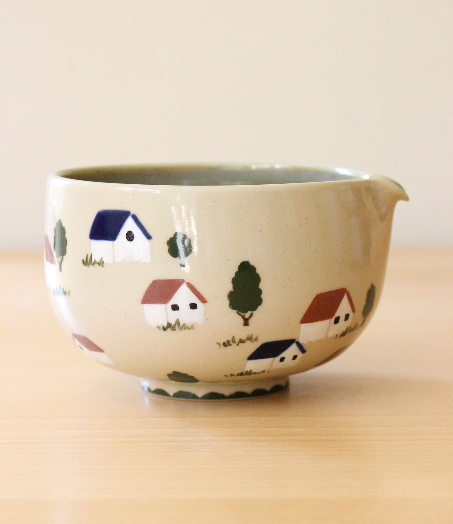 Feelings of Home | Porcelain + Stoneware Blend Matcha Bowl & Whisk Holder Set No.1