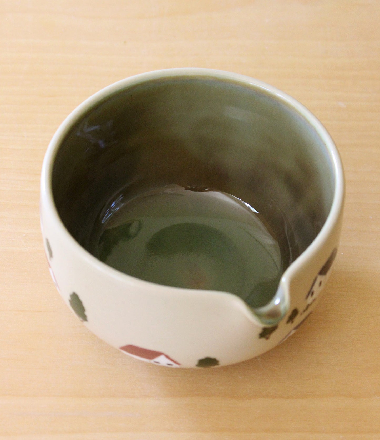 Feelings of Home | Porcelain + Stoneware Blend Matcha Bowl & Whisk Holder Set No.1