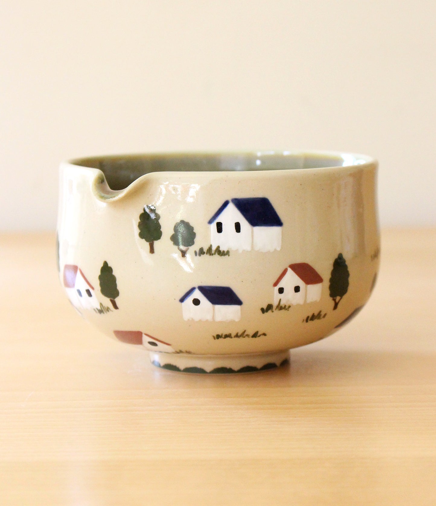 Feelings of Home | Porcelain + Stoneware Blend Matcha Bowl & Whisk Holder Set No.2