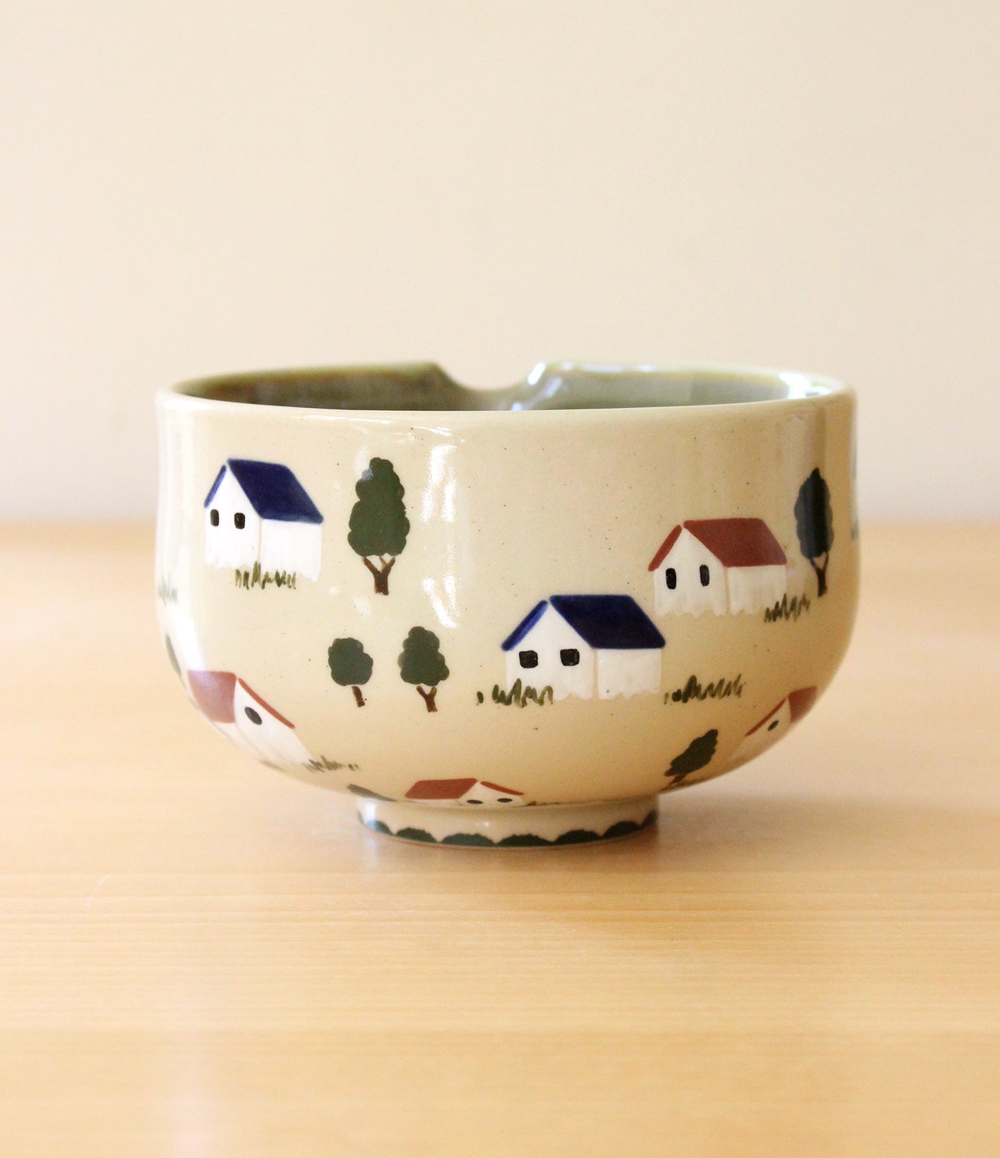 Feelings of Home | Porcelain + Stoneware Blend Matcha Bowl & Whisk Holder Set No.2