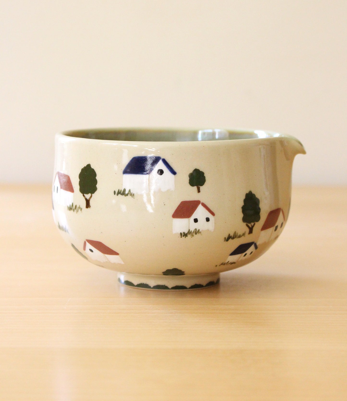 Feelings of Home | Porcelain + Stoneware Blend Matcha Bowl & Whisk Holder Set No.2