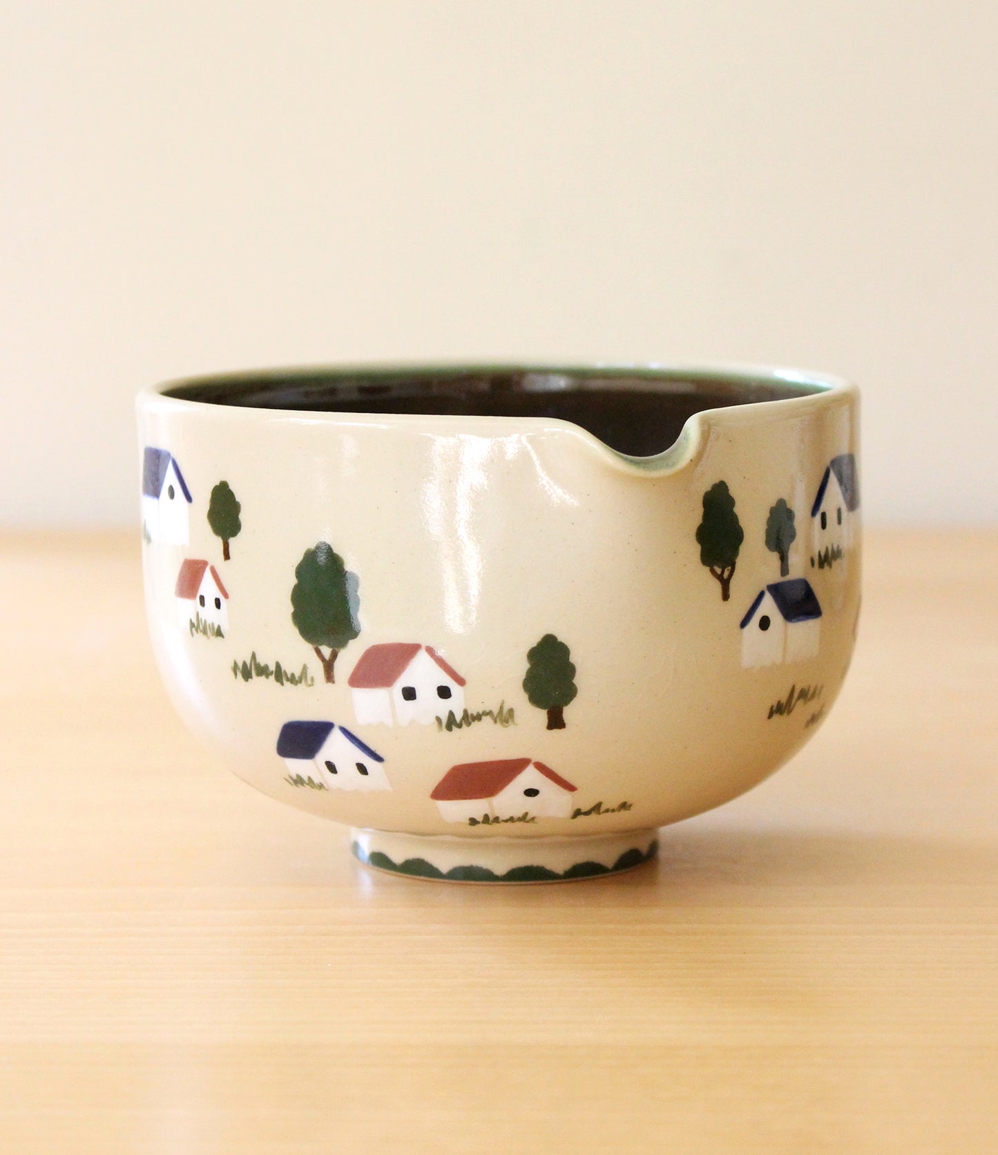 Feelings of Home | Porcelain + Stoneware Blend Matcha Bowl & Whisk Holder Set No.3