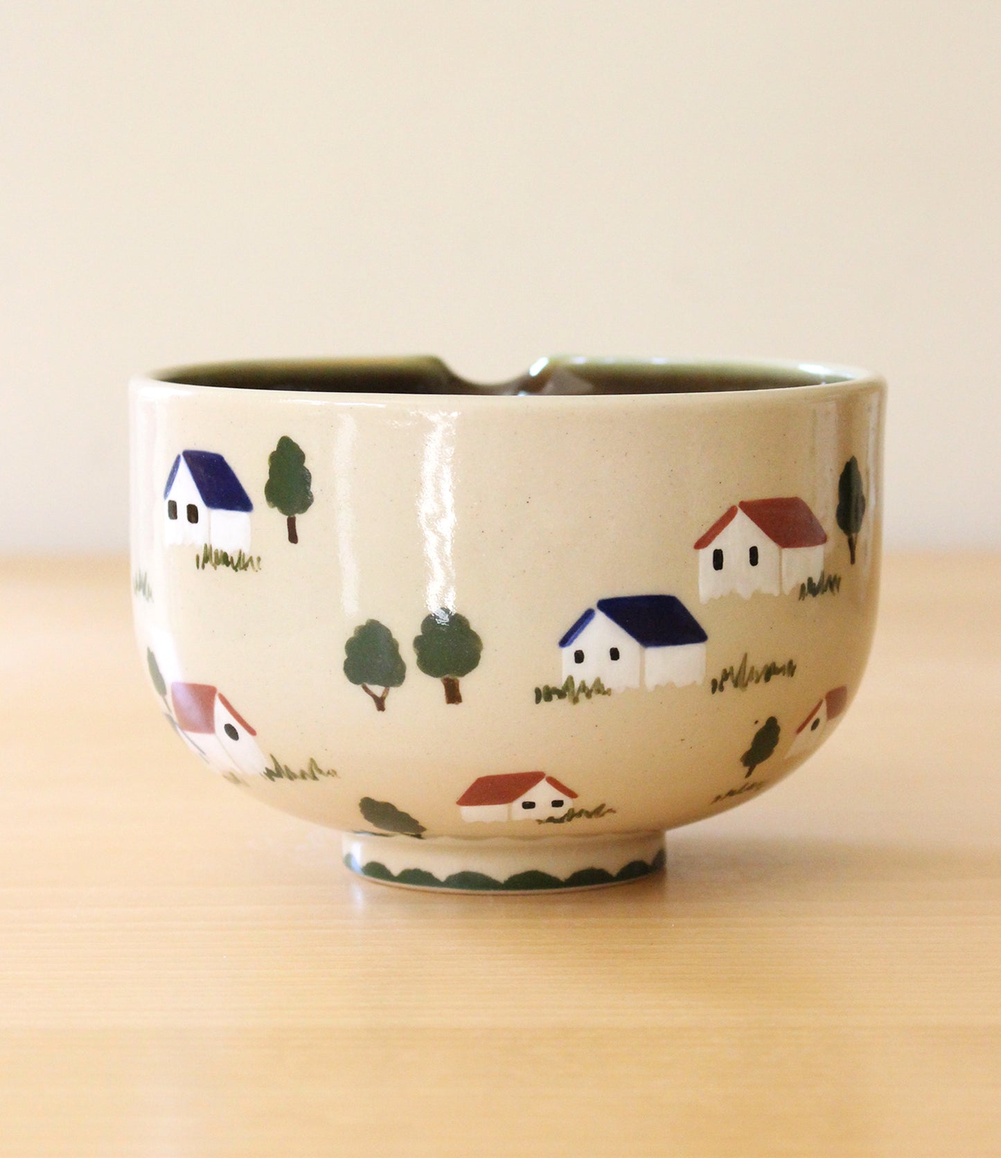 Feelings of Home | Porcelain + Stoneware Blend Matcha Bowl & Whisk Holder Set No.3