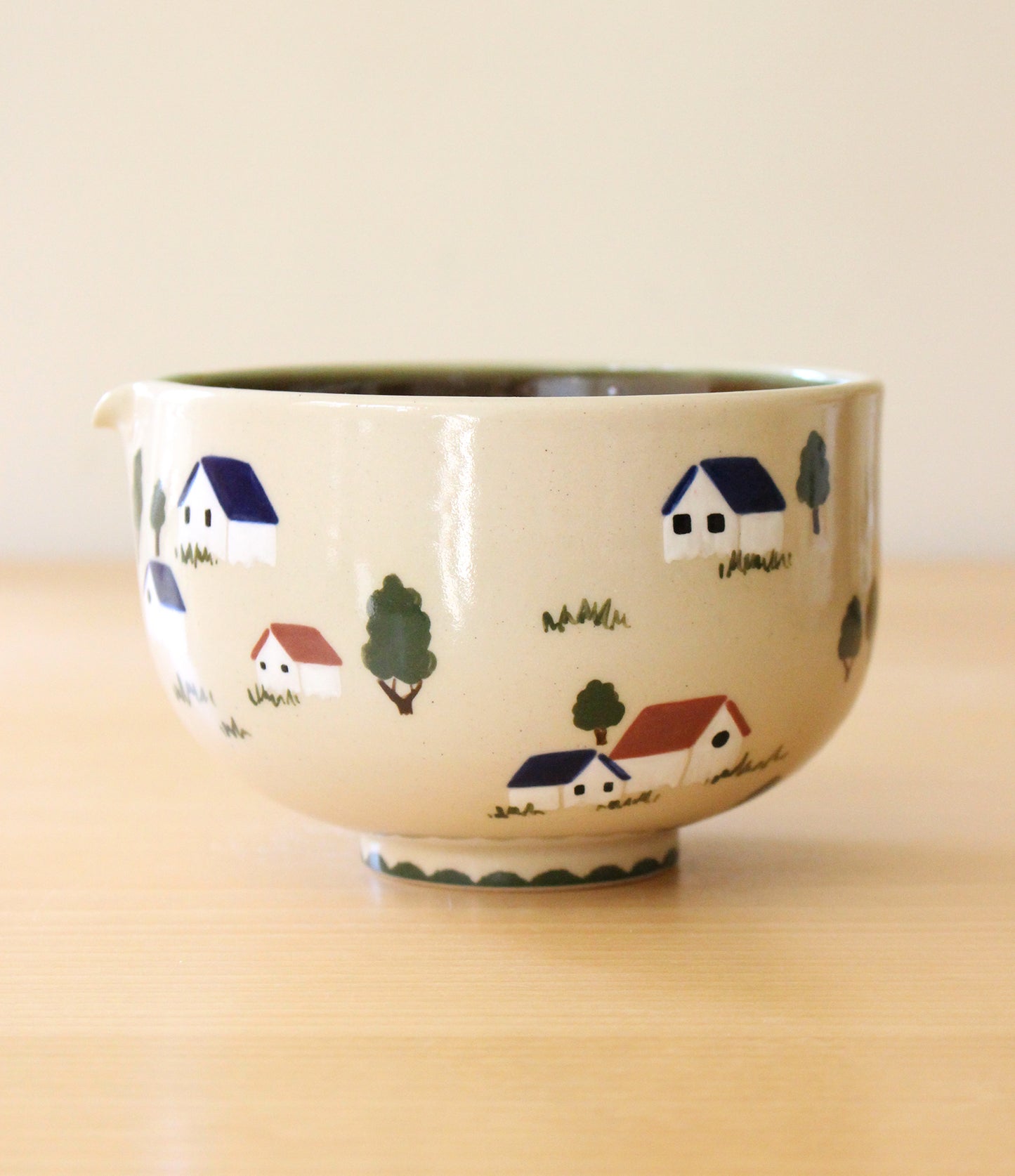 Feelings of Home | Porcelain + Stoneware Blend Matcha Bowl & Whisk Holder Set No.3