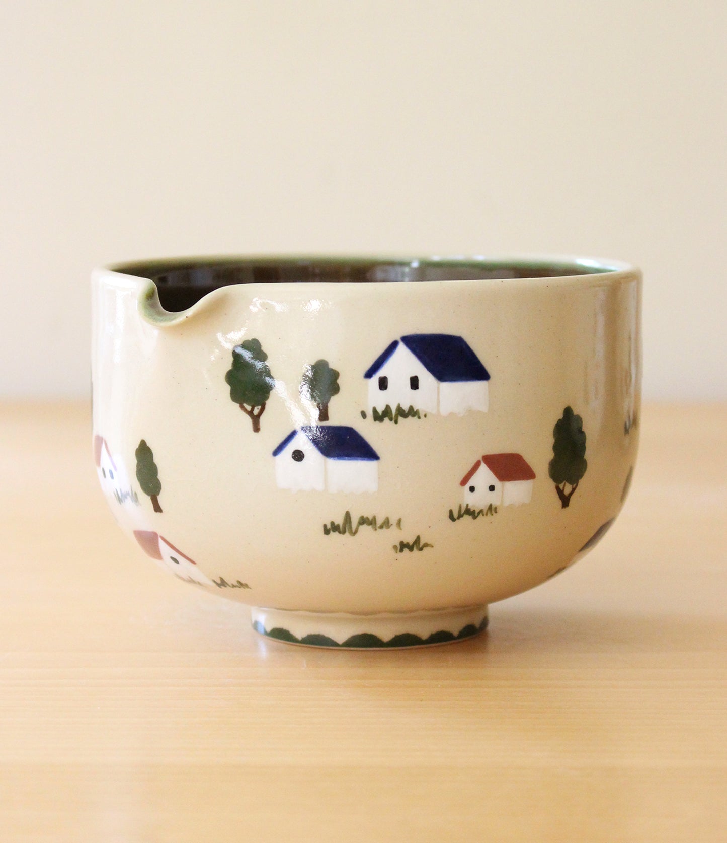 Feelings of Home | Porcelain + Stoneware Blend Matcha Bowl & Whisk Holder Set No.3