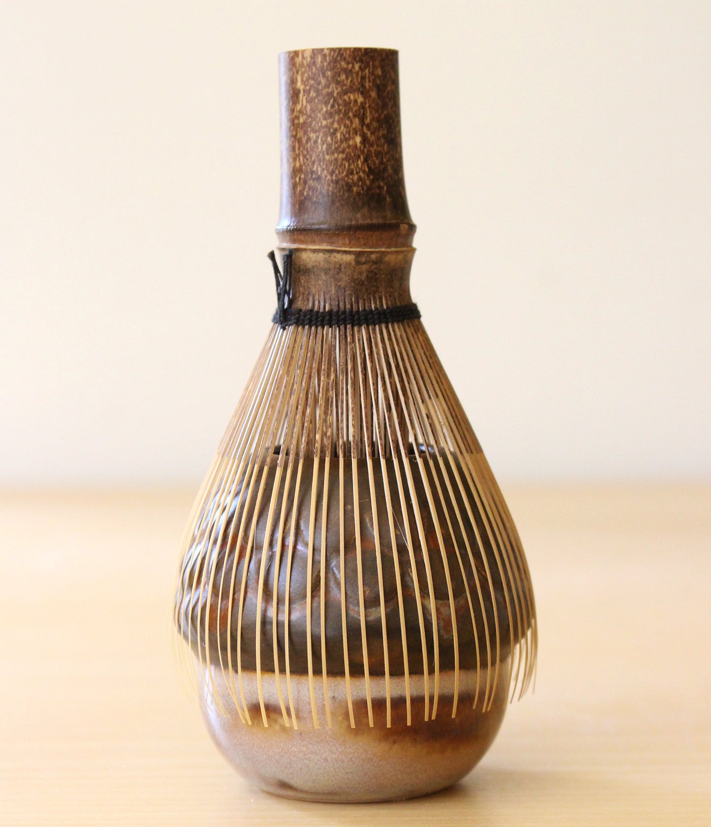 Feelings of Home | Porcelain + Stoneware Blend Matcha Bowl & Whisk Holder Set No.3