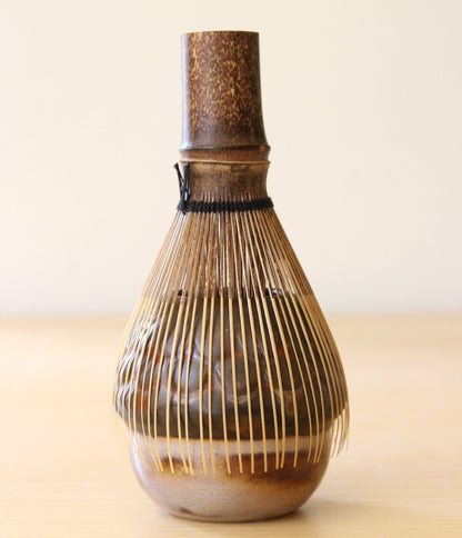 Feelings of Home | Porcelain + Stoneware Blend Matcha Bowl & Whisk Holder Set No.3