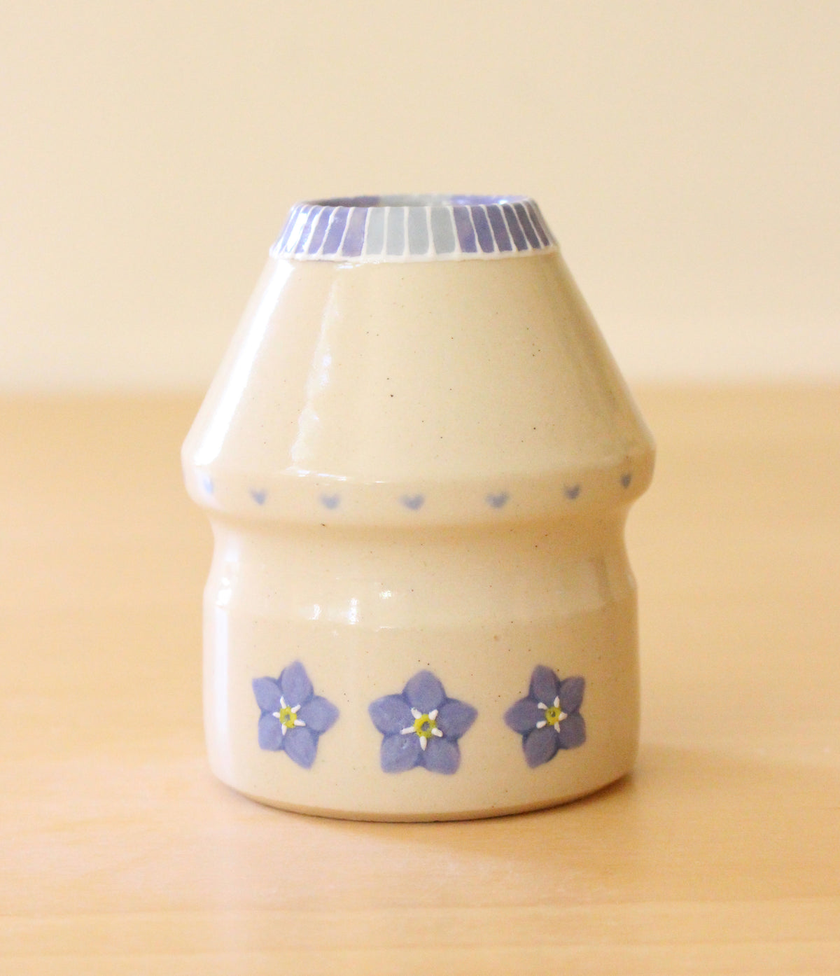Forget-Me-Not | Porcelain + Stoneware Blend Matcha Whisk Holder