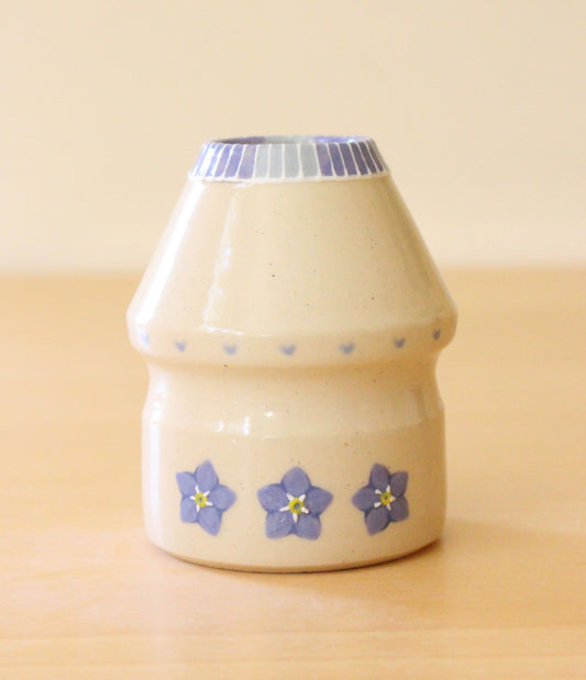 Forget-Me-Not | Porcelain + Stoneware Blend Matcha Whisk Holder
