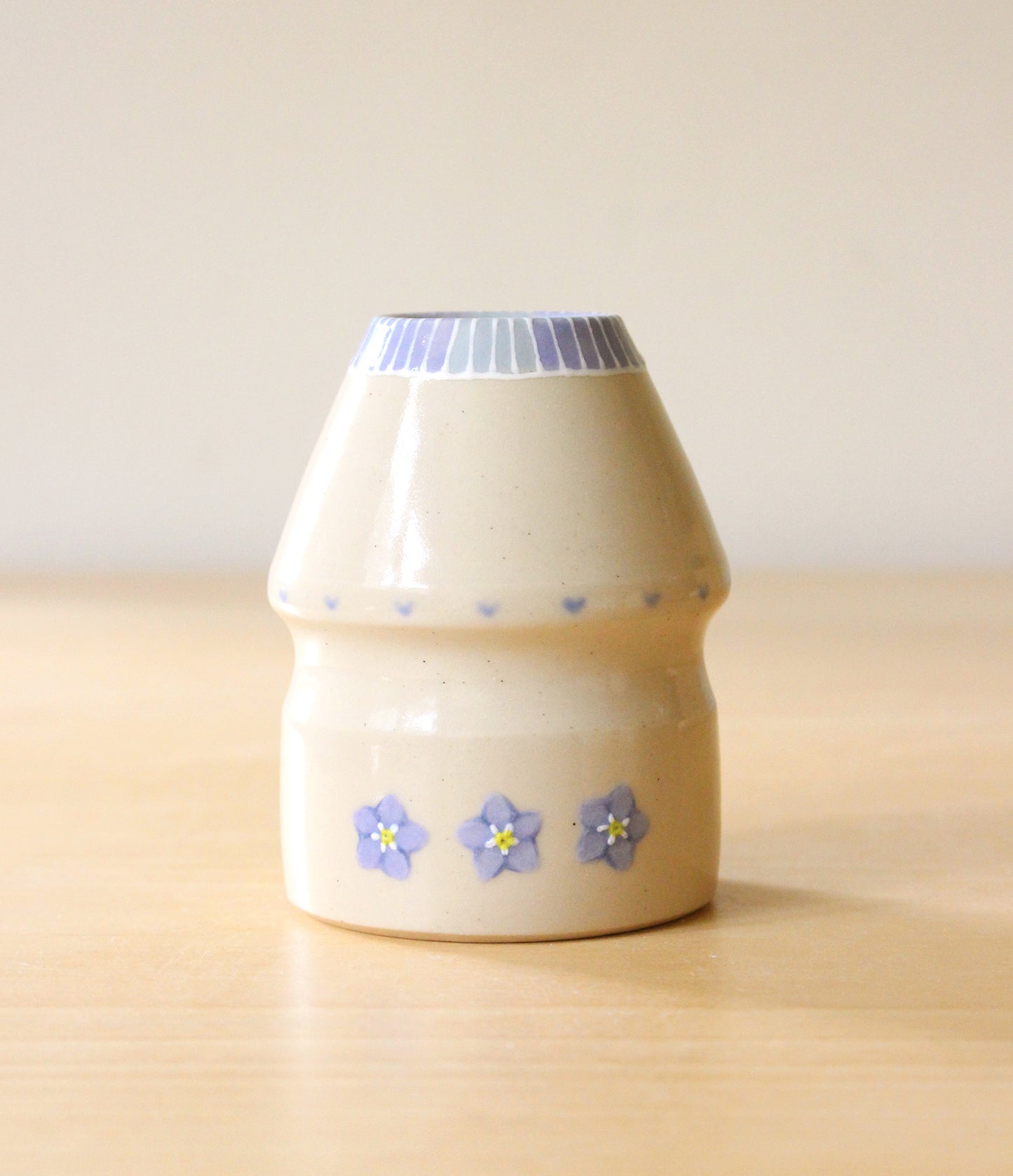 PRE-ORDER: Forget-me-not | Porcelain + Stoneware Blend Matcha Whisk Holders