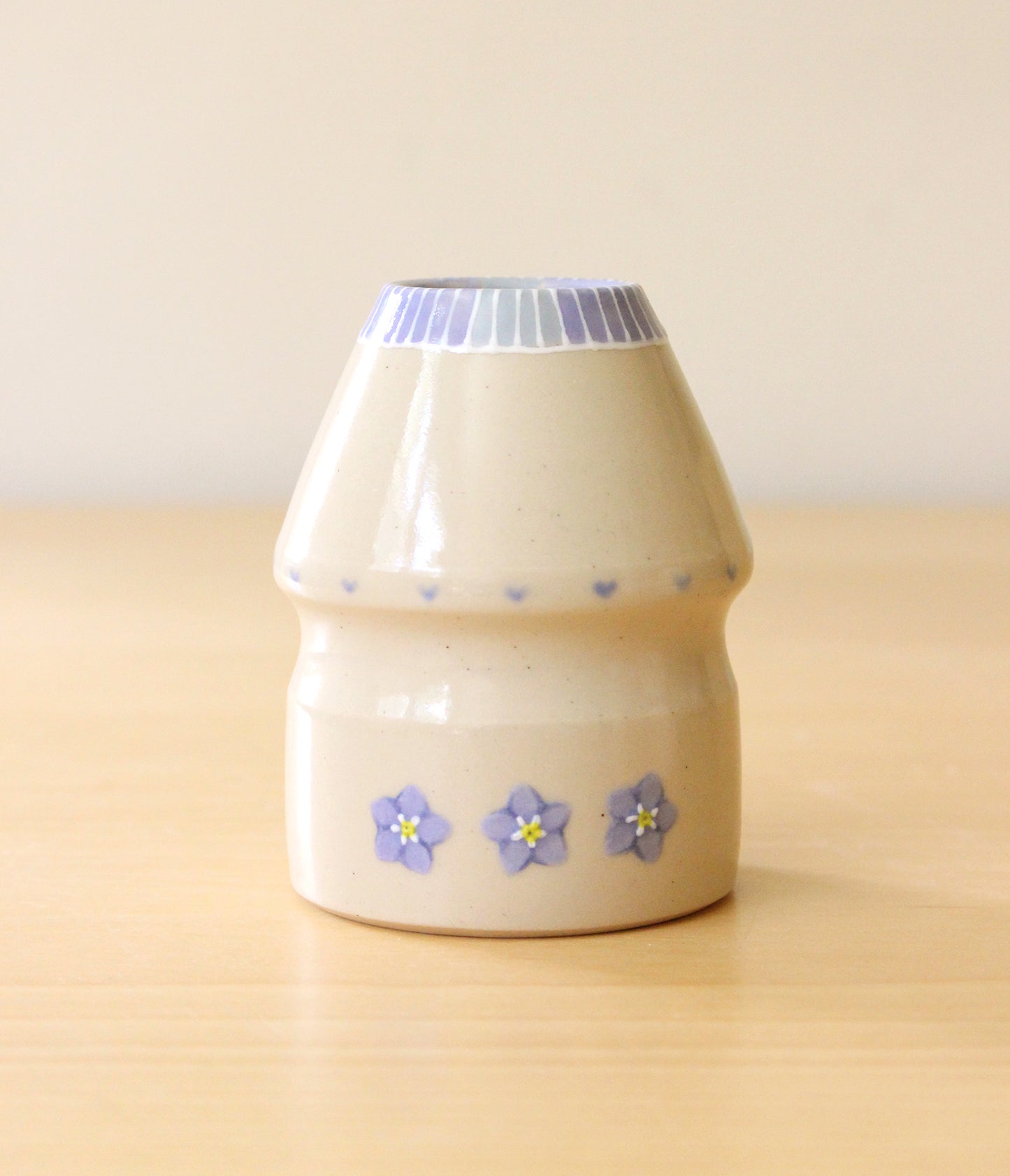 Forget-me-not | Porcelain + Stoneware Blend Matcha Whisk Holders