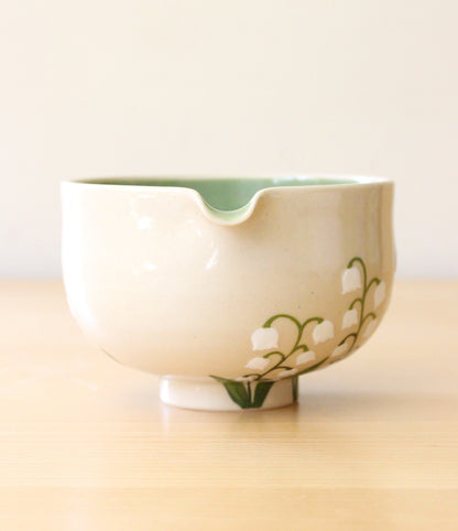 Lily of the Valley | Porcelain + Stoneware Blend Matcha Bowl No.1