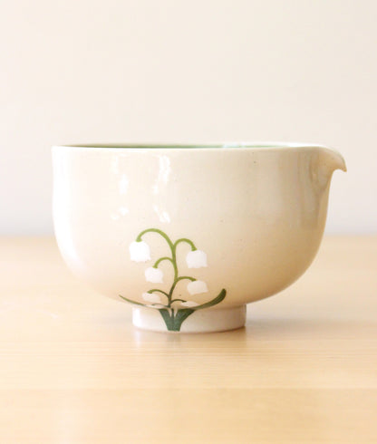 Lily of the Valley | Porcelain + Stoneware Blend Matcha Bowl No.1