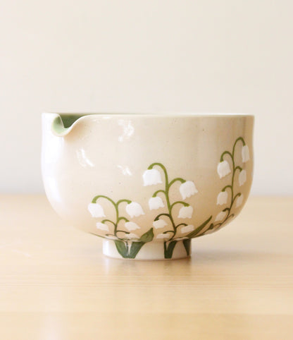 Lily of the Valley | Porcelain + Stoneware Blend Matcha Bowl No.1
