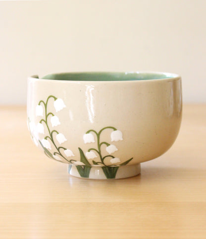 Lily of the Valley | Porcelain + Stoneware Blend Matcha Bowl No.2