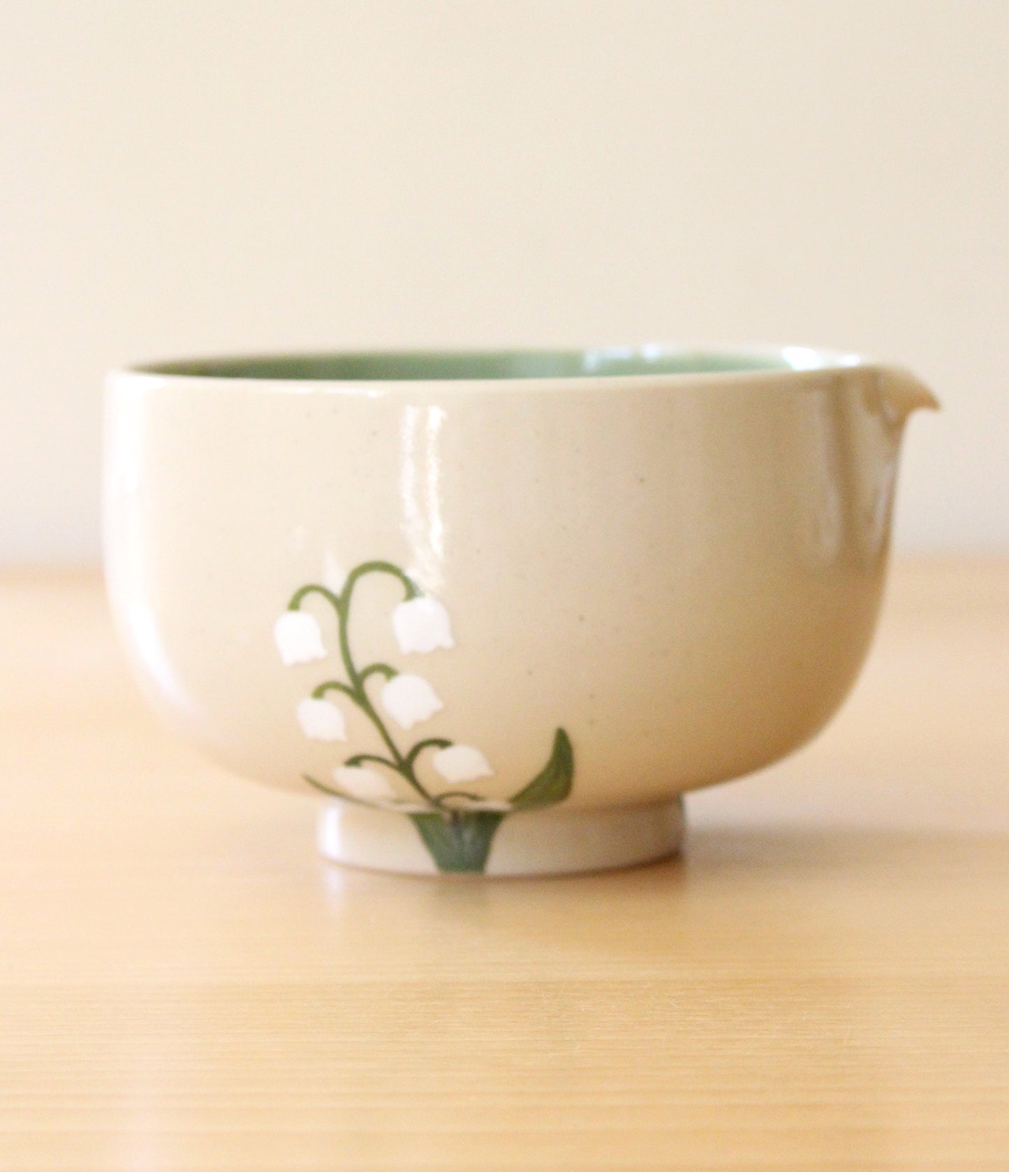 Lily of the Valley | Porcelain + Stoneware Blend Matcha Bowl No.2