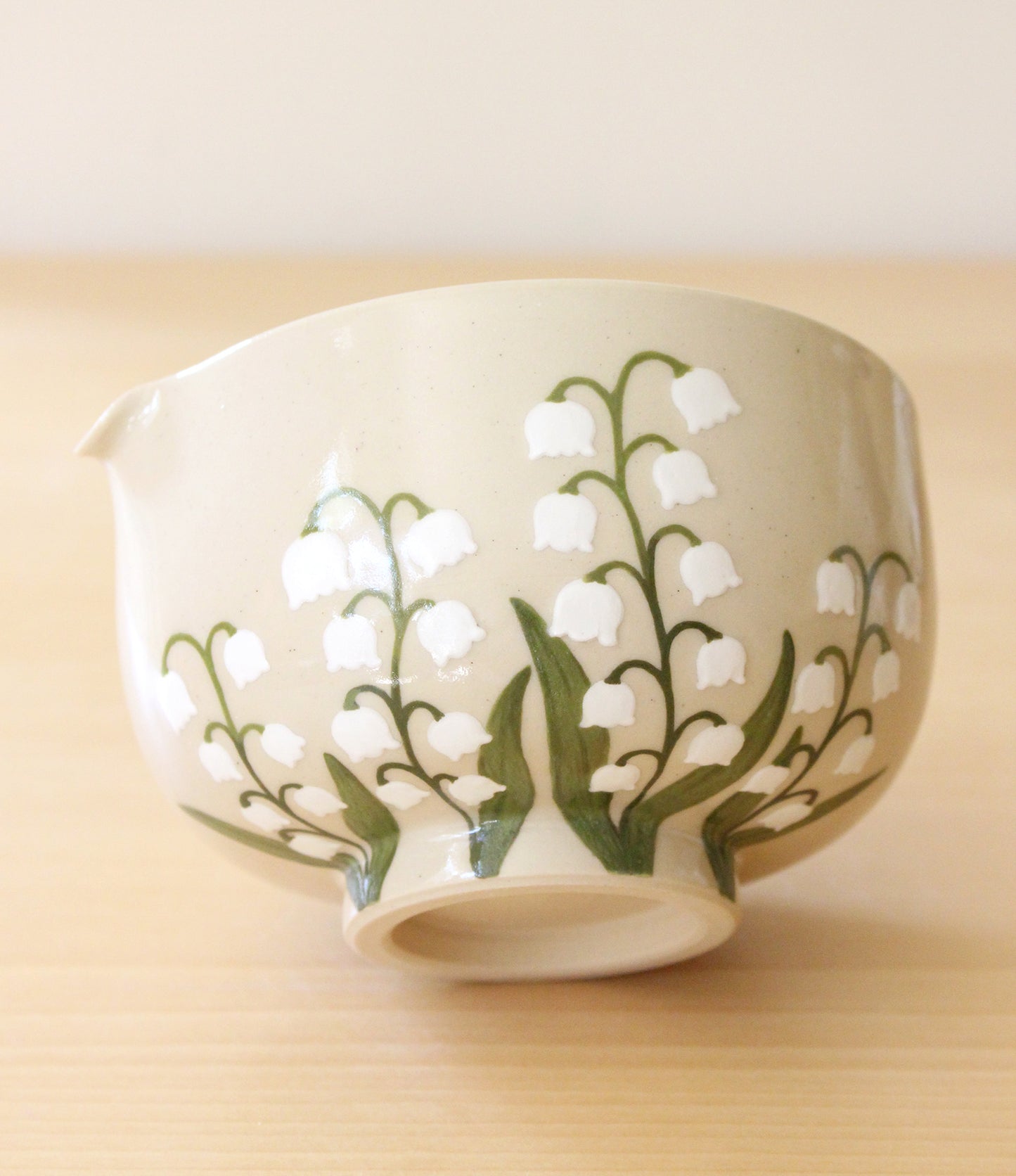 Lily of the Valley | Porcelain + Stoneware Blend Matcha Bowl No.2