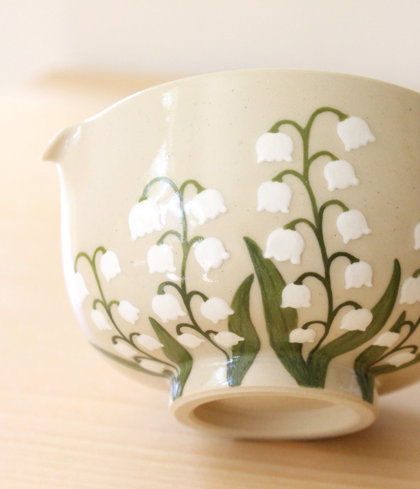 Lily of the Valley | Porcelain + Stoneware Blend Matcha Bowl No.2