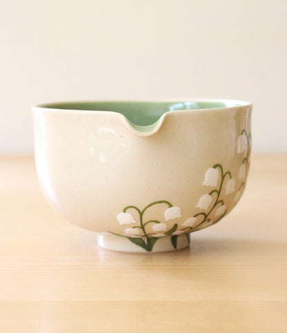 Lily of the Valley | Porcelain + Stoneware Blend Matcha Bowl No.3