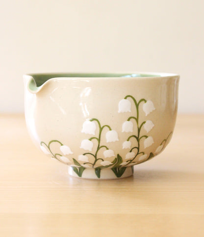 Lily of the Valley | Porcelain + Stoneware Blend Matcha Bowl No.3