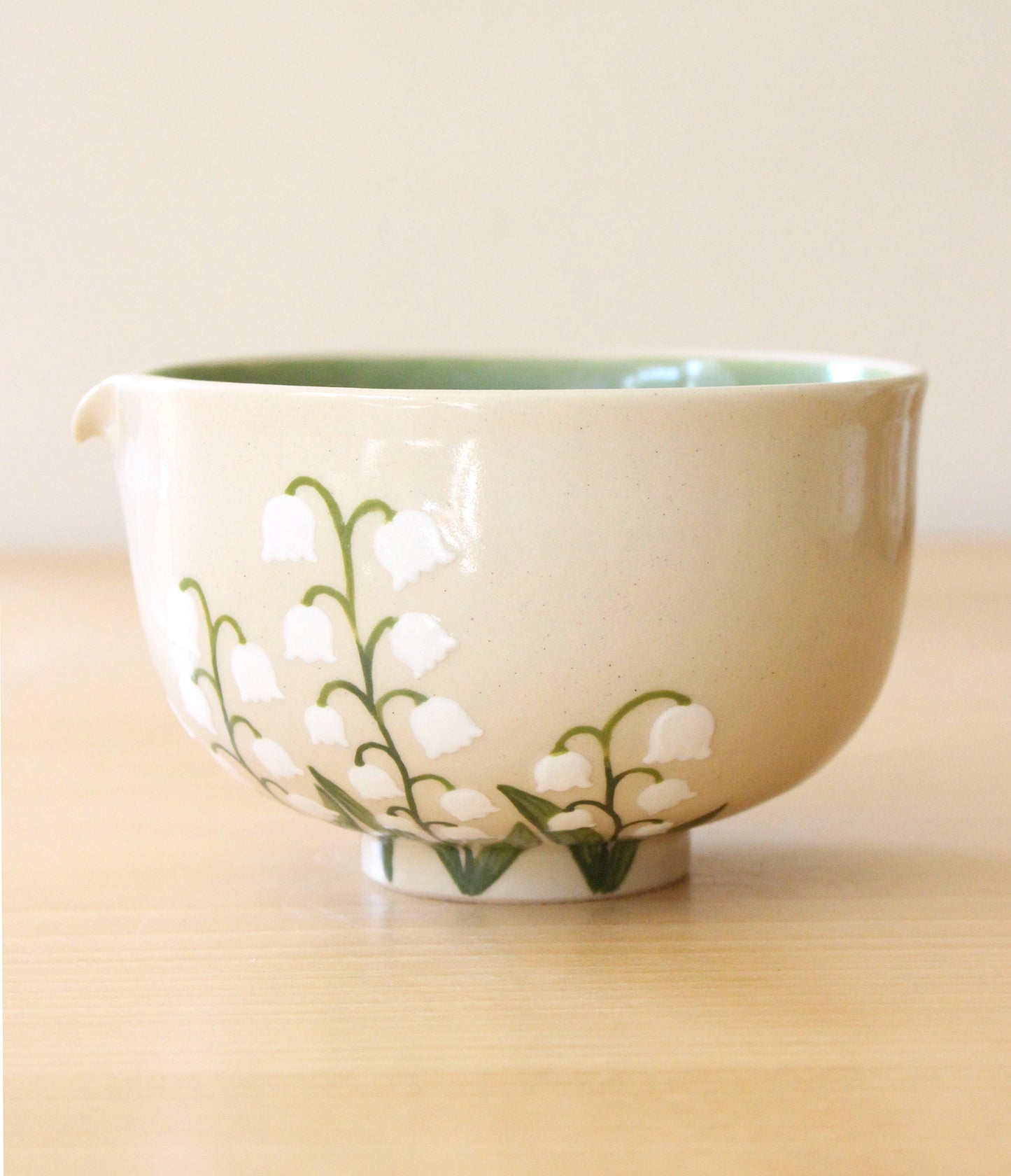 Lily of the Valley | Porcelain + Stoneware Blend Matcha Bowl No.3