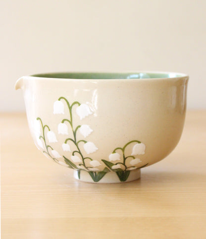 Lily of the Valley | Porcelain + Stoneware Blend Matcha Bowl No.3