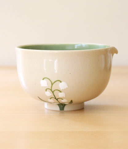 Lily of the Valley | Porcelain + Stoneware Blend Matcha Bowl No.3
