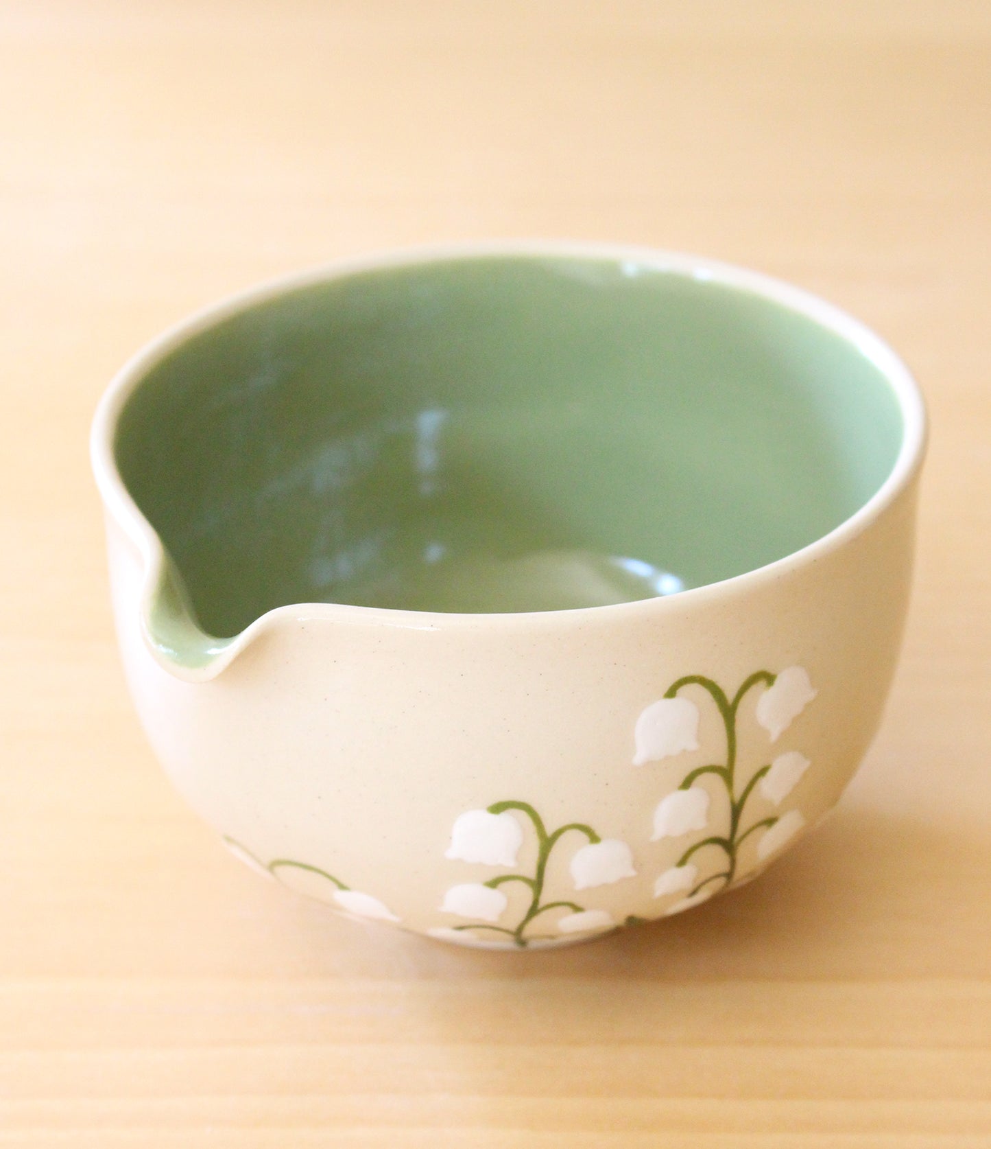 Lily of the Valley | Porcelain + Stoneware Blend Matcha Bowl No.3