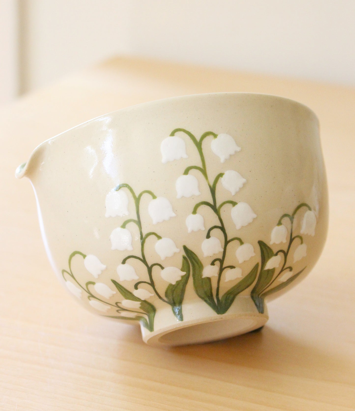Lily of the Valley | Porcelain + Stoneware Blend Matcha Bowl No.3