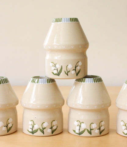 Lily of the Valley | Porcelain + Stoneware Blend Matcha Whisk Holders