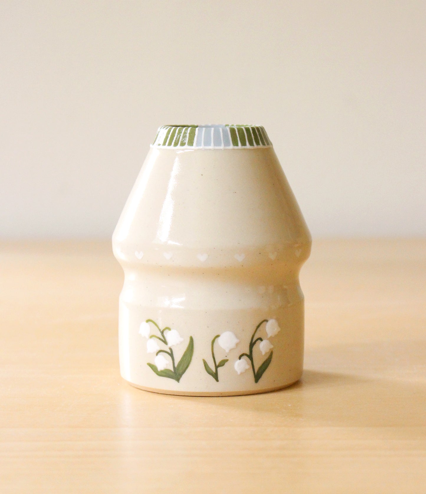 PRE-ORDER: Lily of the Valley | Porcelain + Stoneware Blend Matcha Whisk Holders