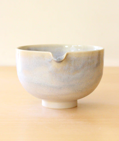 SECONDS: Morning Fog | Porcelain + Stoneware Blend Matcha Bowl No.1
