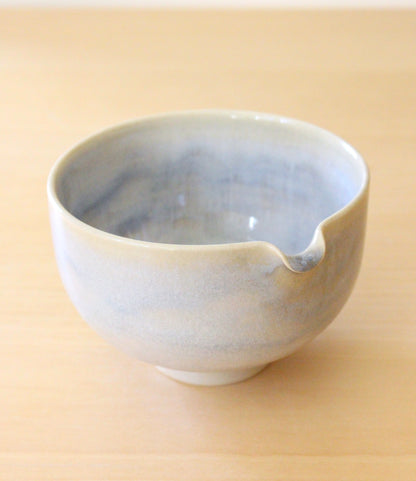 SECONDS: Morning Fog | Porcelain + Stoneware Blend Matcha Bowl No.1