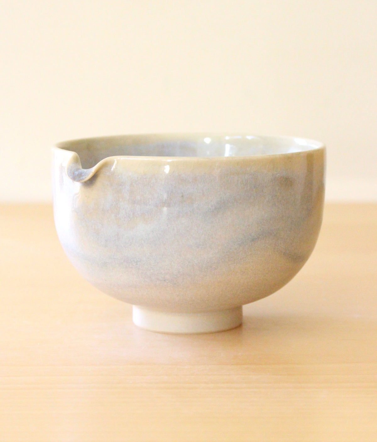 SECONDS: Morning Fog | Porcelain + Stoneware Blend Matcha Bowl No.1